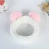 Faixa de cabelo de panda de alta qualidade personalizada, bola fofa, flanela para lavar o rosto, maquiagem, esportes, faixa de cabelo, lenço de cabeça, atacado