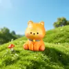 Lindo Shiba Inu Musgo Micro-Paisaje Creativo Dibujos Animados Cachorro Decoración Accesorios Mini Coche Adornos de Escritorio