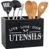 Caja de Almacenamiento de Vajilla de Madera Transfronteriza Caja de Almacenamiento Clasificado para Cuchillos y Tenedores para Encimera de Cocina Soporte para Acabado de Utensilios de Cocina