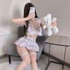 Roupa íntima sexy uniforme de estudante JK minissaia doce pura fofa novo conjunto de pijama de verão e outono uma geração de cabelo