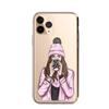Comercio Exterior Nueva Personalidad Artística Carcasa para Teléfono Móvil de Niña iPhone16ProMax para Mujer Adecuada para Cubierta Protectora Apple 12