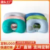 Fabricante Original Almohada Inflable en Forma de U Se Puede Personalizar Logo Regalo Evento Venta al por Mayor Portátil Viaje Almohada para Cuello Almohada Inflable