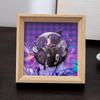 Marco de fotos para exhibición y almacenamiento de mijo Barji Marco de fotos para marco de mesa Caja de almacenamiento para comer mijo Marco de fotos conmemorativo compacto Marco vacío Colgante de pared