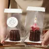 Bolsa de Embalaje para Muffin de Chocolate Cupcake Bolsa de Embalaje para Pastelería de Yema de Huevo Única Bolsa con Cierre