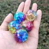 Baked Color Ball Phantom Ice Crack Ball Crystal Glass Beads Artigos Decorativos Fake Mountain Fountain Água Corrente Bonsai Artesanato Ornamentos