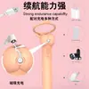 Anillo Vibrador Doble Anillo para Pene Johnson, Anillo Vibrador Portátil de Doble Anillo para Pene, Tapón Anal para Adultos