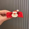 Accesorios estilo retro coreano estilo navideño pasador bola de pelo lazo campana pinza de pato para niños pinza lateral lindos accesorios para el cabello