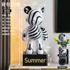 Urso Dj Violento Pintado à Mão Grande Ornamento de Chão para Sala de Estar, Hotel, Transmissão ao Vivo Criativa, Novo Produto 2025, Envio Direto da Fábrica