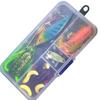 Conjunto de Iscas Artificiais para Pesca, 40 Peças, Isca Artificial Vib, Lantejoulas, Anzóis de Pesca, Vara de Pesca com Isca, Combinação de Iscas Artificiais