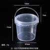 Fabricante Mayorista Enviado 1-5L Bolsa de Grado Alimenticio Cubo de Plástico Transparente Juguete Cubo Sellado Cubo para Hielo Embalaje para Llevar