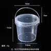 Venta al por mayor del fabricante Barril de plástico blanco Barril redondo Almacenamiento de frutas Barril sellado 1-5L Grado alimenticio Bolsa de mano Barril de plástico transparente