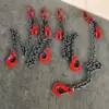 Eslinga de cadena de elevación G80 de acero al manganeso de una pata, doble pata, cuatro patas, Eslinga de cadena industrial de acero al manganeso de alta resistencia