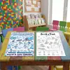 10 hojas/paquete de pósters para colorear, nuevos de importación transfronteriza con temática invernal, divertidos de buscar y rellenar, creativos, educativos, garabatos dibujados a mano