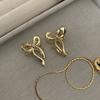 Mini lazo dorado pequeño clip pasador para el cabello flequillo femenino clip para la cabeza de princesa clip para flequillo pasador roto clip lateral