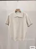 Polo de punto de lujo ligero Jianheng para mujer, elegante y fino, camiseta de punto de manga corta de lujo de alta gama para verano para mujer