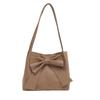 Bolsa Tote da Moda Tendência Grande Capacidade com Laço para Mulheres 2026 Nova Coleção Primavera/Verão Bolsa de Mão Versátil Estilosa Bolsa de Ombro