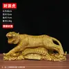 Ornamento de Tigre do Zodíaco em Latão Tigre Leopardo Rugindo Montanha Rio Tigre Artesanato Decoração de Mesa de Escritório