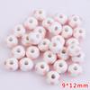 Serie Rosa Perlas de Cerámica Forma de Seta Concha Flor Perlas Forma de Flor Accesorios para Pulsera Collar DIY Hecho a Mano
