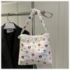 Bolsa de primavera y verano para mujer, color claro, floral, pequeña, fresca, bandolera, bolso cruzado, nuevo 2025, bolsa de encaje coreana para mujer