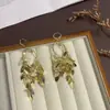 Design de Nicho de Luxo Leve Moda Versátil Joia de Orelha Nova Moda Outono e Inverno Sensação de Alto Padrão Brincos de Franja de Trigo Femininos