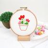 2021 novo diy handmade iniciante bordado crianças desenhos animados tecido animal simples tridimensional fita bordado bolsa material