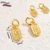 Cuentas Espaciadoras Perforadas Estilo Chino Chapadas en Cobre Antiguo Oro de 18 Quilates Cuentas Sueltas Colgante Pequeño Pulsera DIY Collar Accesorios de Joyería Decoración Colgante