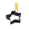 Mango de Silicona Acero Inoxidable Molde para Huevo Frito Sartén Antiadherente Forma de Corazón Modelo para Huevo Frito Huevo Pochado Pastel de Carne Fácil de Desmoldar Huevo Frito Frito