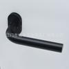 Acero inoxidable 304 negro mate panel ovalado estrecho manija de puerta curva simple puerta corredera puerta corredera perfil manija de puerta partición
