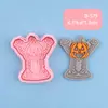 Serie de Juguetes de Halloween Moldes para Galletas Dibujos Animados Coches de Juguete Calabazas Arañas Festival Simulación Impresión 3D Moldes para Niños
