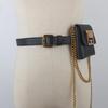 Cinto Feminino Bolsa de Cintura Removível Decoração Fashion Camisa Saia Versátil Amarrado na Cintura Cool Ins Retro Vedação Externa da Cintura