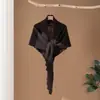 Cachecol triangular 100% cashmere puro, simples, macio e versátil, perfeito para se aquecer no tempo frio e para uso ao ar livre