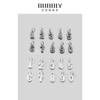Colar Pulseira Pingente Feito à Mão DIY com Contas Prata Esterlina S925 Prata Tailandesa Pingente Digital Antigo Acessórios Versáteis de Joalheria