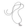 Nicho Moda Popular Metal Cuerno Bolso Collar Estilo Coreano Simple Estilo Ins Todo Combinable Cadena Larga de Cuerda de Cuero Cadena para Sudadera para Mujer