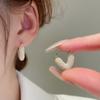 Pendientes de plata con forma de aguja, circonitas incrustadas en diamantes, estilo sirena, con forma ovalada geométrica, elegantes, de lujo, de alta gama.