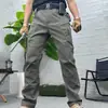 Pantalones de trabajo estilo americano, corte holgado para hombre, pierna recta, nueva colección 2026, pantalones largos retro, pantalones casuales multibolso para hombre, estilo primavera/otoño