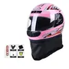 Cascos para Vehículos Eléctricos para Hombres y Mujeres en Otoño e Invierno, Cascos Integrales, a Prueba de Frío, Antivaho, Mantienen el Calor, Cascos de Montar de Cobertura Total, Medios Cascos para Cuatro Estaciones, Seguridad