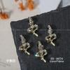 Joias de Liga Metálica em Formato de Cobra para Nail Art de Ano Novo Explosões Transfronteiriças Brilhante Totalmente Cravejado Estéreo Decoração de Unhas Broca de Unha