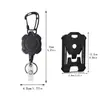 Mosquetón Negro Spot Antiperdida Hebilla de Fácil Extracción Anillo para Llaves de Metal Colgante para Mochila de Aventura al Aire Libre Clip para Correa de Hombro Venta al por Mayor