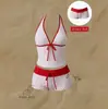 Traje de baño de dos piezas para mujer, estilo bikini, con lunares multicolores y amarre, sexy, de venta caliente en Europa y América, transfronterizo, 2027