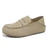 Mocasines casuales estilo Birkenstock para hombre, nueva colección primavera/otoño, diseño sin cordones, retro y a la moda, transpirables, adecuados para ir al trabajo