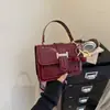Bolso Cruzado de Hombro Único para Mujer Estilo Coreano con Asa Texturizada, Bolso de Mano Pequeño Elegante Retro de Moda Europea y Americana para Mujer 2026