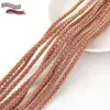 Encaje Trenzado de Oro Colorido Cuerda de 4 Hilos DIY Alambre Hecho a Mano Semi-Terminado Cuerda de Estilo Étnico