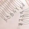 Venta Caliente Transfronteriza Colgante de 26 Alfabetos Ingleses Cadena Sencilla para Clavícula Moda Versátil Verano Venta Caliente