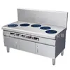 Excelente estufa de gabinete electromagnética comercial para pasteles de cocina de cinco quemadores de bajo perfil de 3500W, estufa electromagnética opcional de 5000W