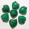 Venta caliente transfronteriza colgante de corazón de 20 MM piedra de cristal natural colgante de amor accesorios para collar de corazón diy hecho a mano