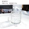 Vela de Aromaterapia DIY Feita à Mão Copo Vazio de Vidro Vidro Fosco Preto e Branco Transparente Copo de Cera DIY Recipiente para Vela Caseira