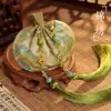 Sache Aromático do Festival da Lua de Qian Li, Bolsinha de Brocado Estilo Tradicional, Bolsa Vazia de Formato Único, Lembrança Hanfu Estilo Antigo