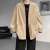 Otoño 2024 Nuevo para Hombre Pana Retro Chino Talla Grande Casual Cárdigan Chaqueta Hanfu para Hombre