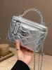 Yuezizhi 2026 Nova Bolsa Pequena Estilo Chanel para Outono, Bolsa Caixa da Moda Estilo Coreano de Ombro Único, Bolsa Transversal Versátil para o Dia a Dia