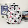 Mochila Nova para Casal de Grande Capacidade Estilo Coreano com Padrão de Estrelas Fofas para Alunos do Ensino Fundamental, Médio e Universitário